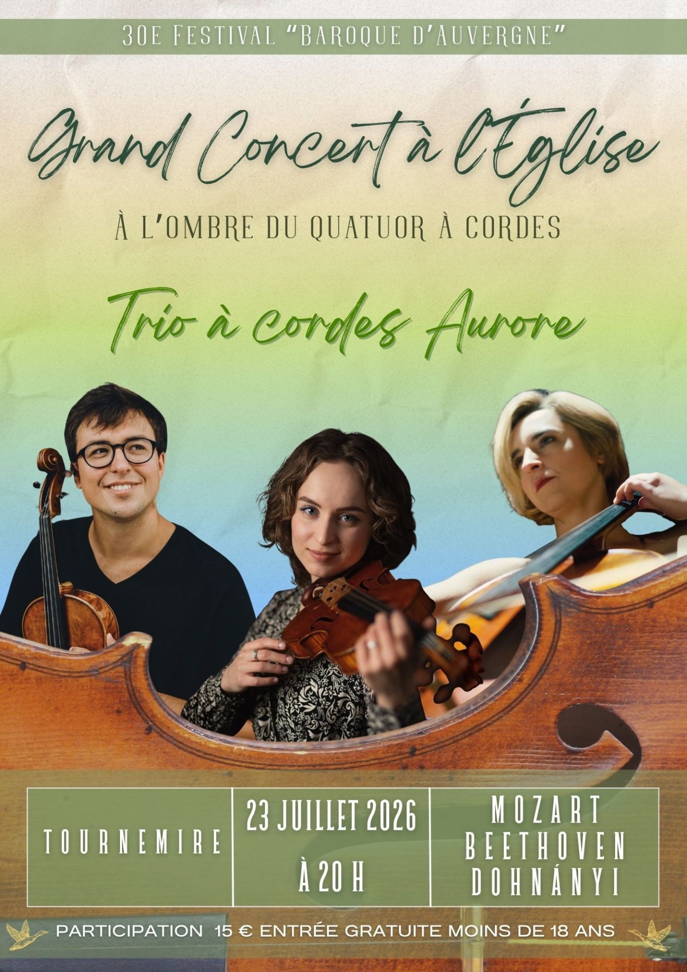 30e Festival « Baroque d&rsquo;Auvergne » – 23 juillet 2026